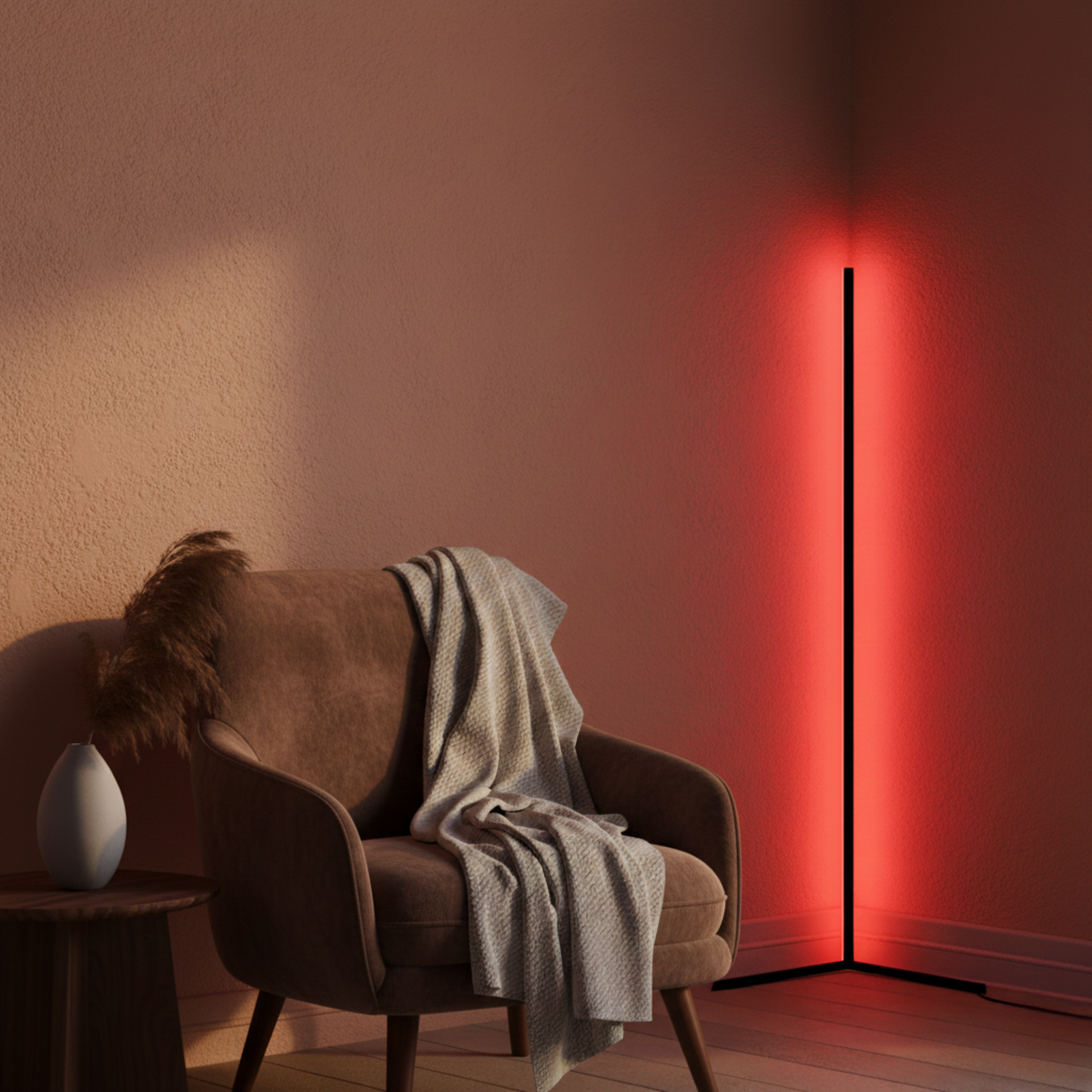 Nowoczesna lampa podłogowa RGB LED