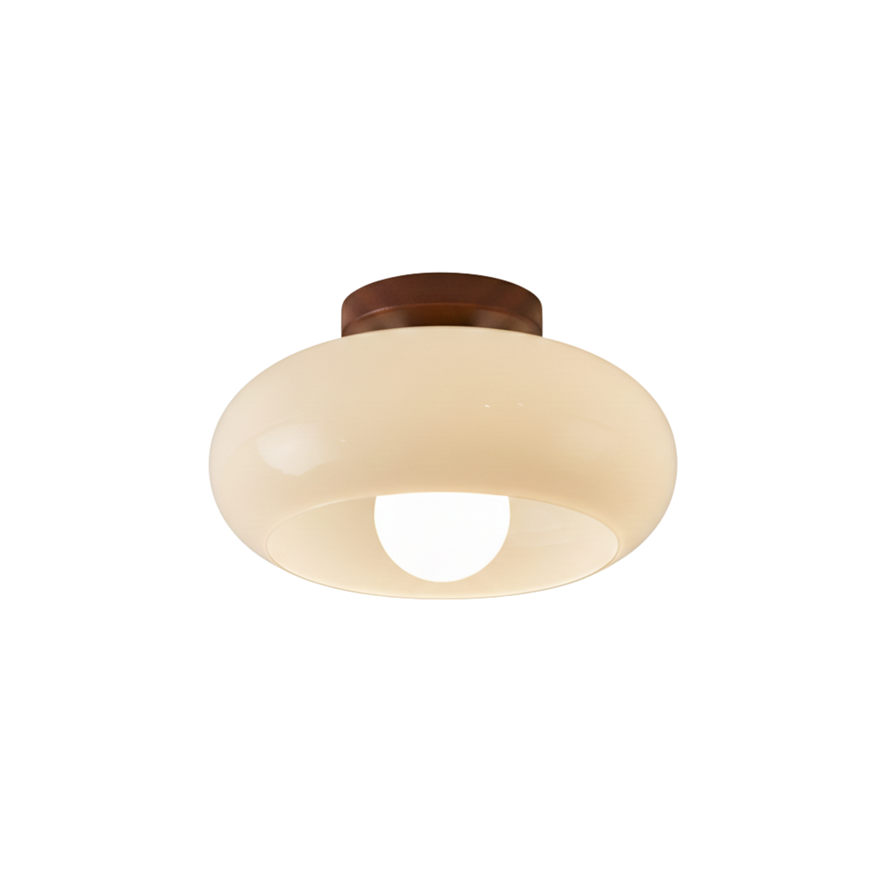 Francuska Bauhaus kremowym sufitowa lampa LED