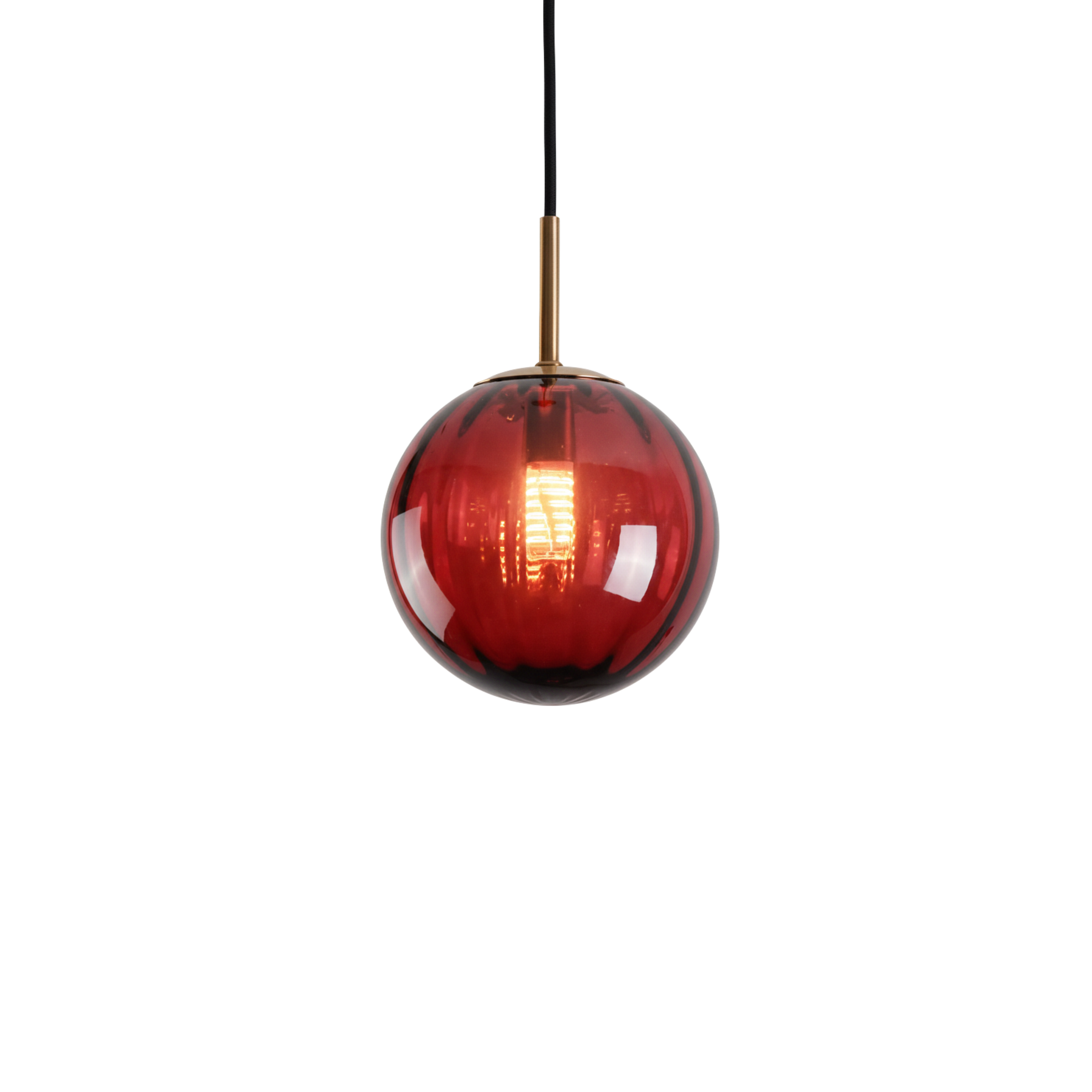 Ciepła szklana lampa wisząca do wnętrz