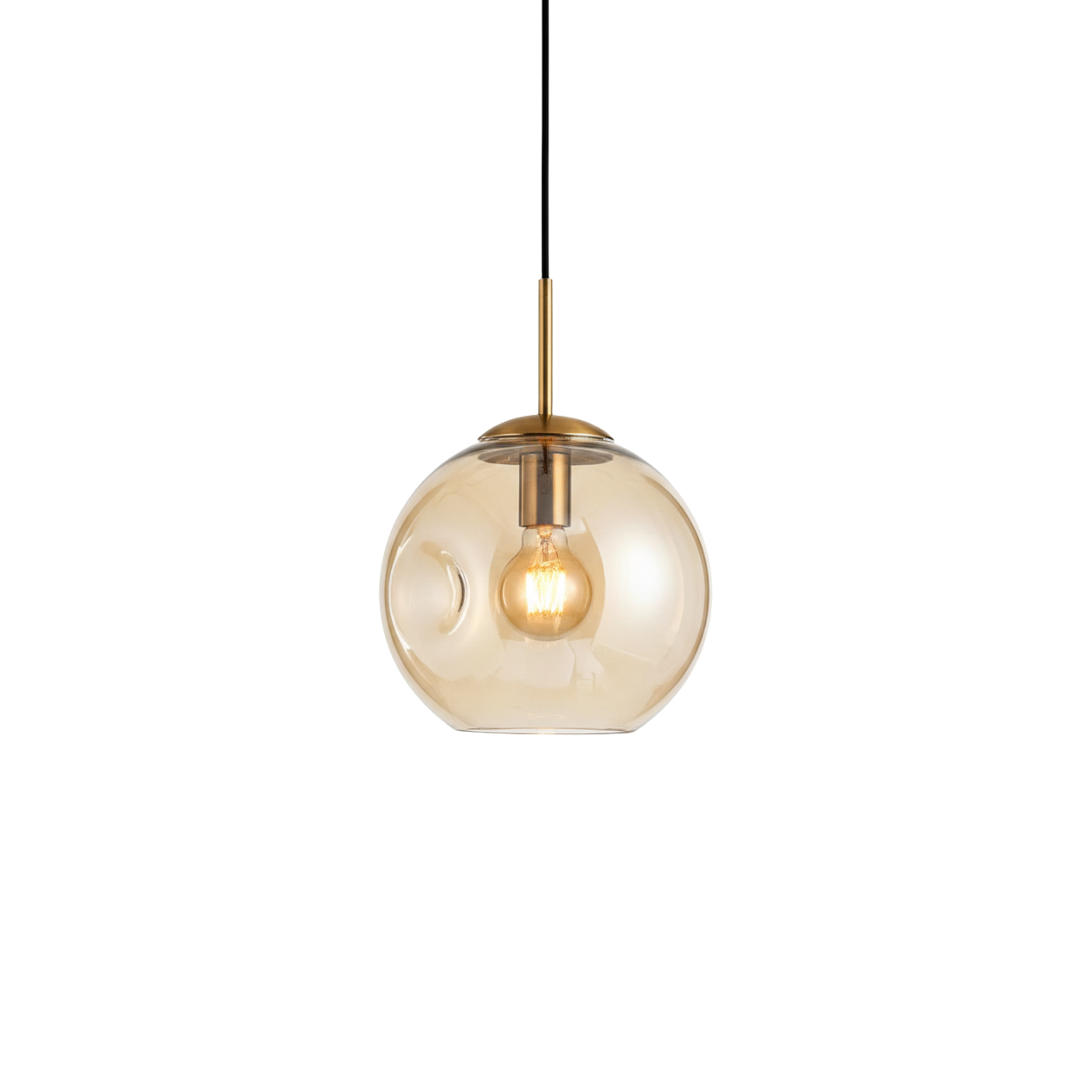 Ciepła szklana lampa wisząca do wnętrz