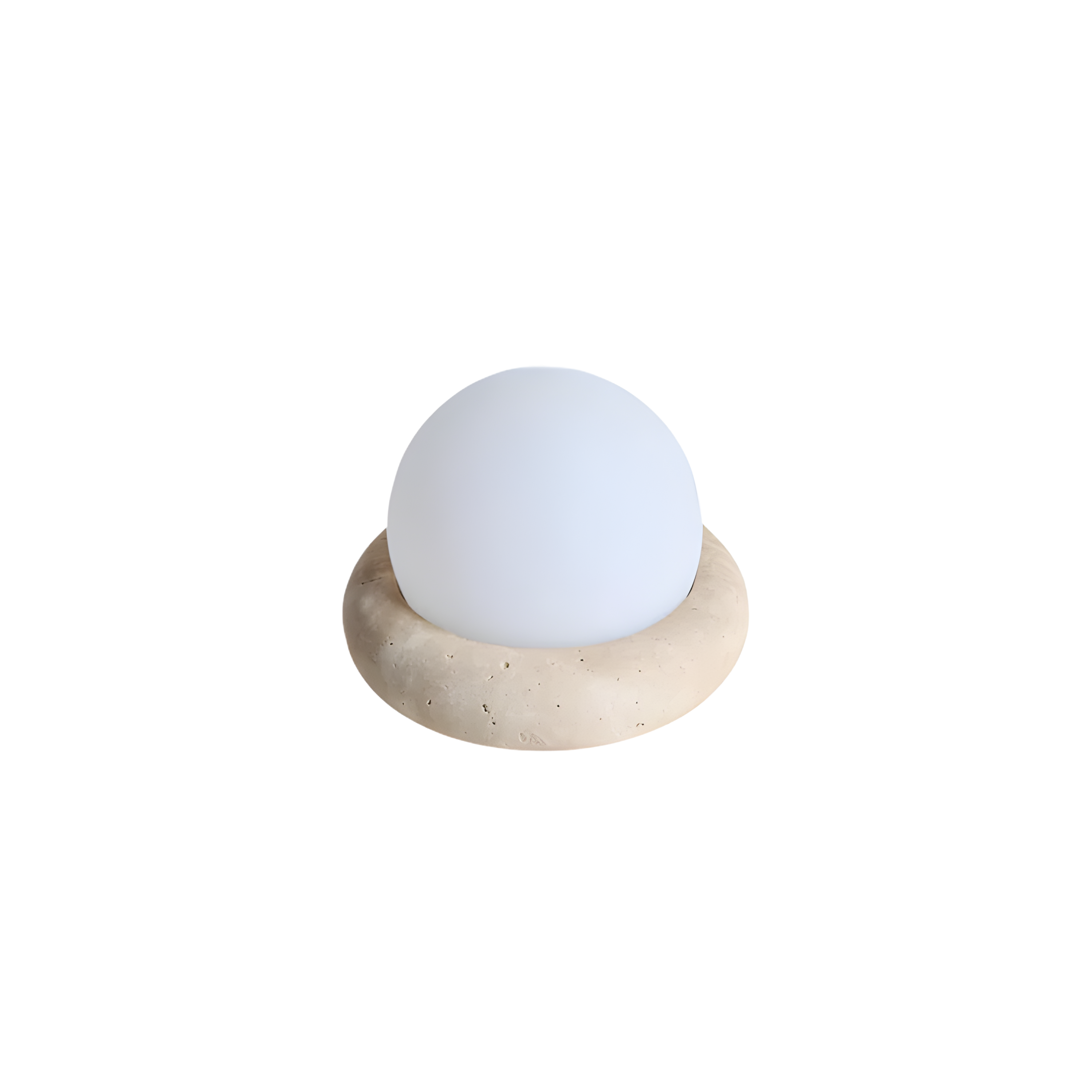 Nowoczesna kamienna lampa stołowa