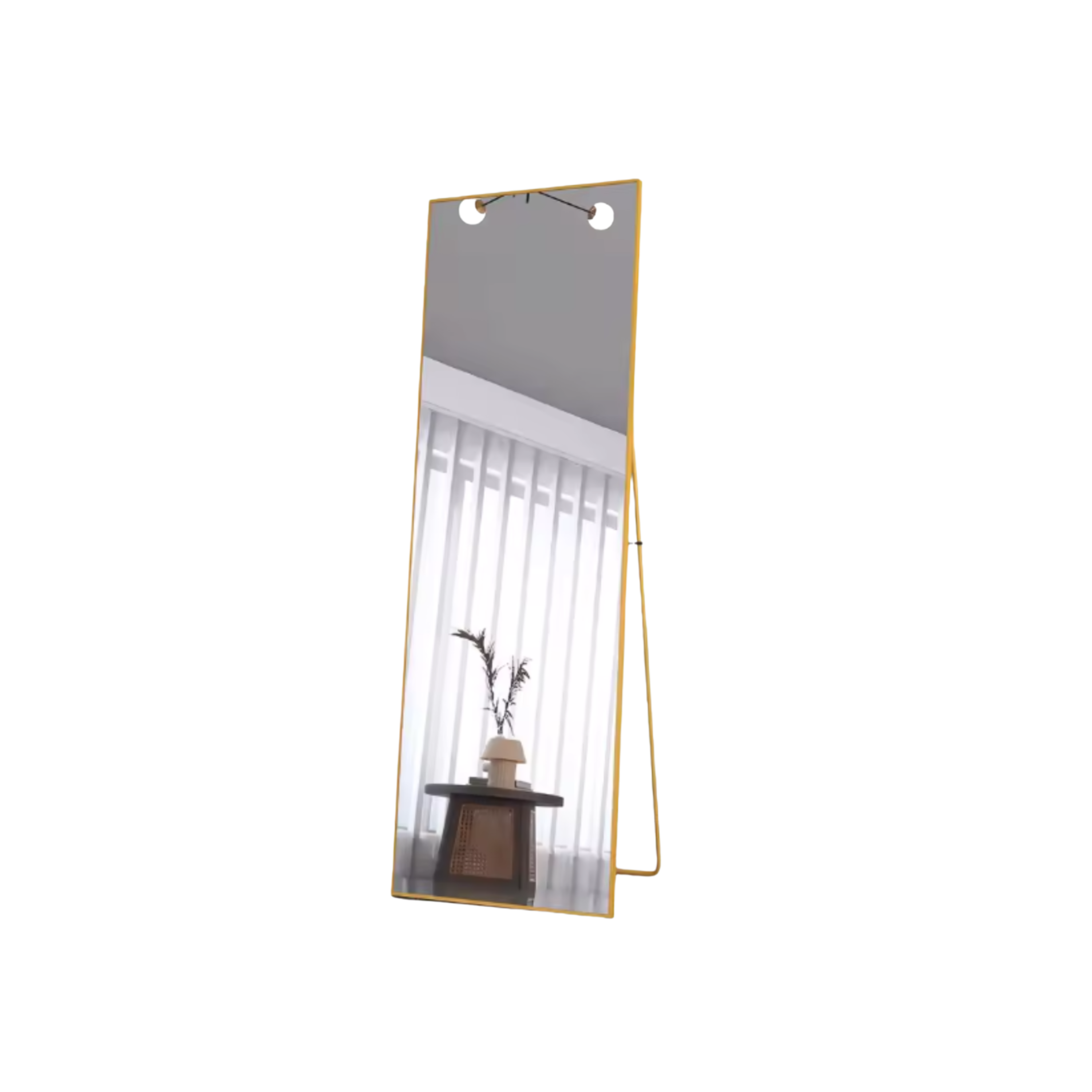 Owalne lustro ścienne z oświetleniem LED