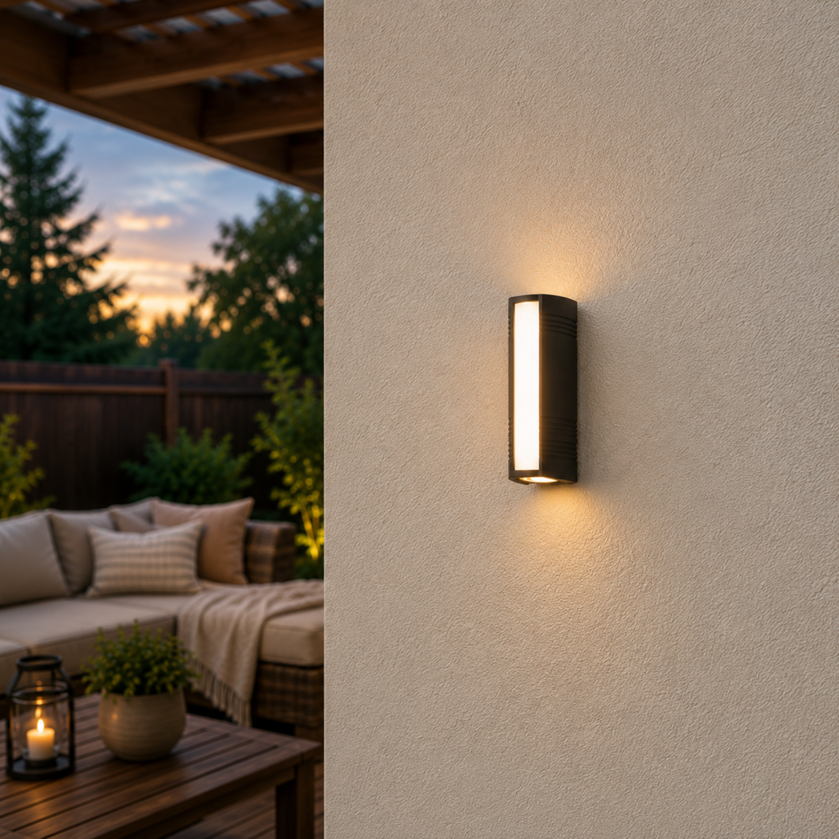 Rectangular LED Wall Light