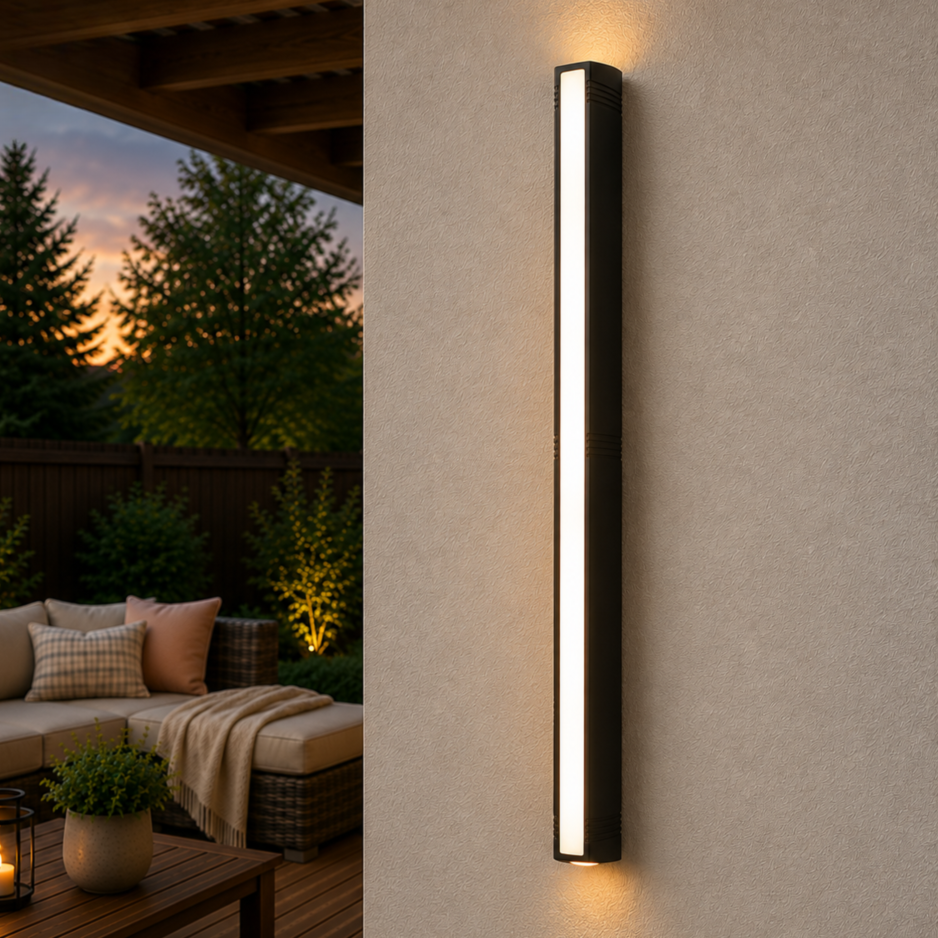 Rectangular LED Wall Light