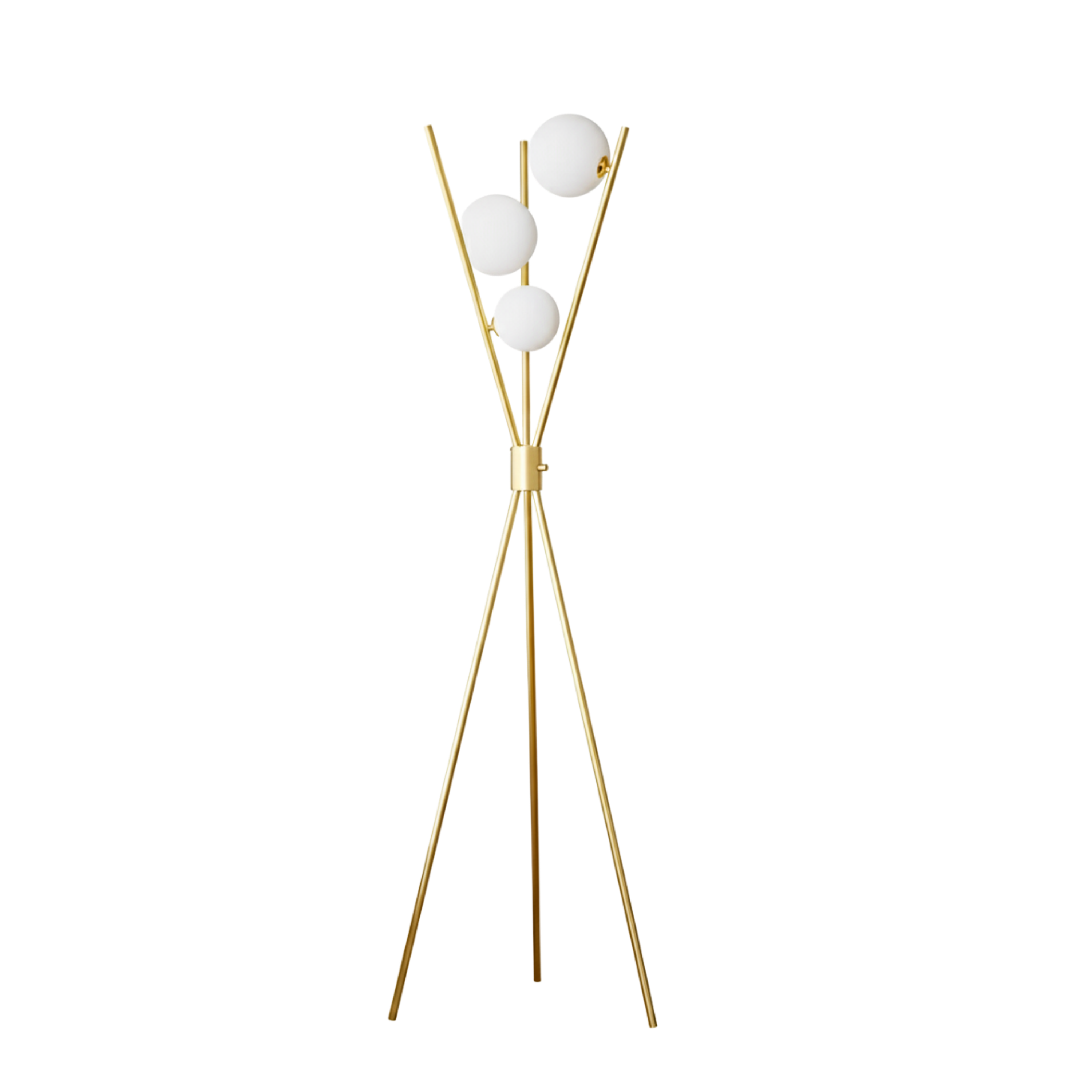 Ściemniana lampa podłogowa w stylu modern mid-century