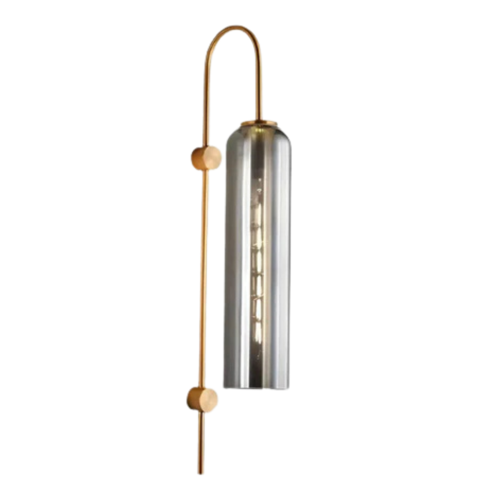 Nowoczesna szklana lampa ścienna