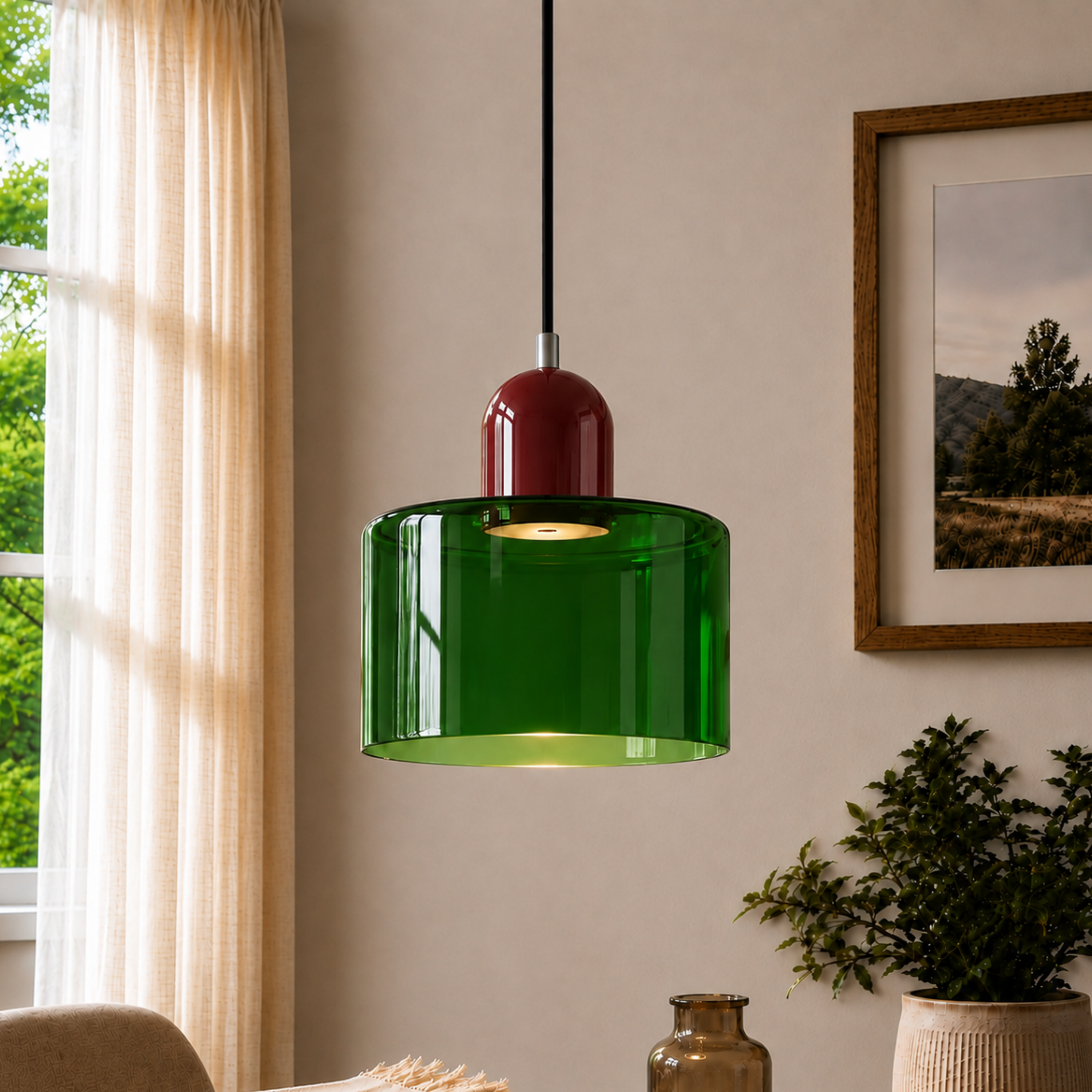 Halo Glass Pendant Light