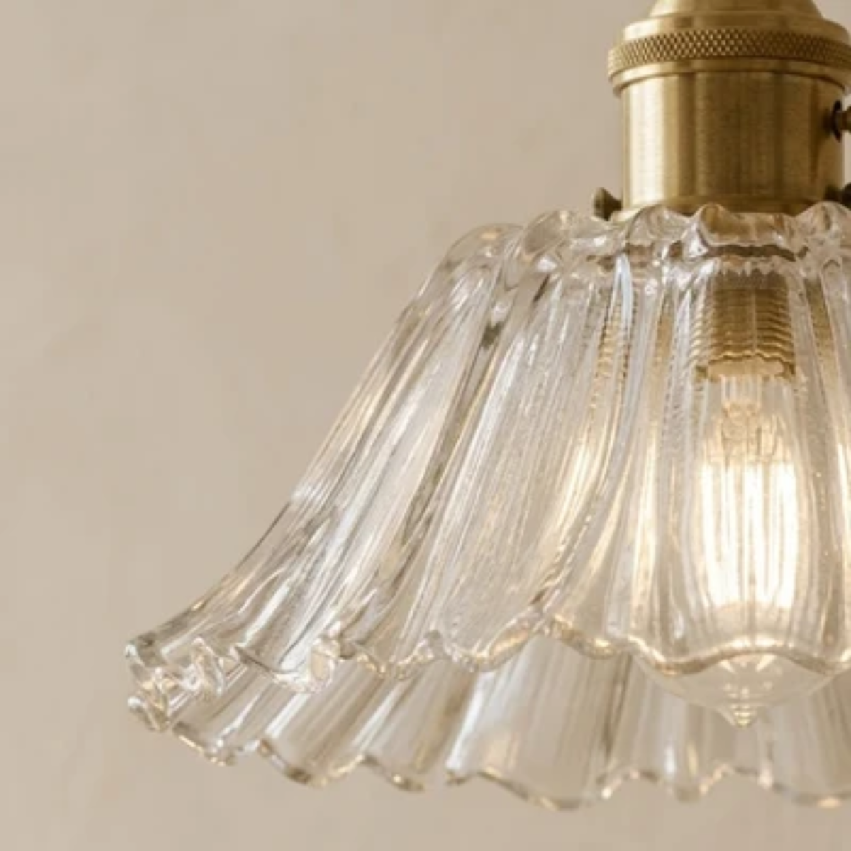 Modern Glass Flower Pendant Light