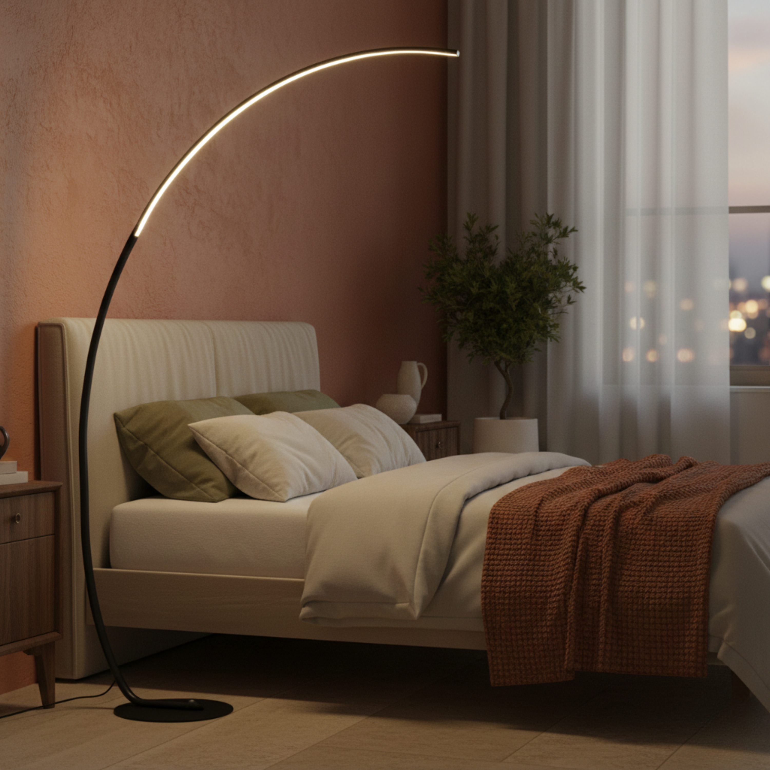 Nowoczesna minimalistyczna kreatywna lampa podłogowa