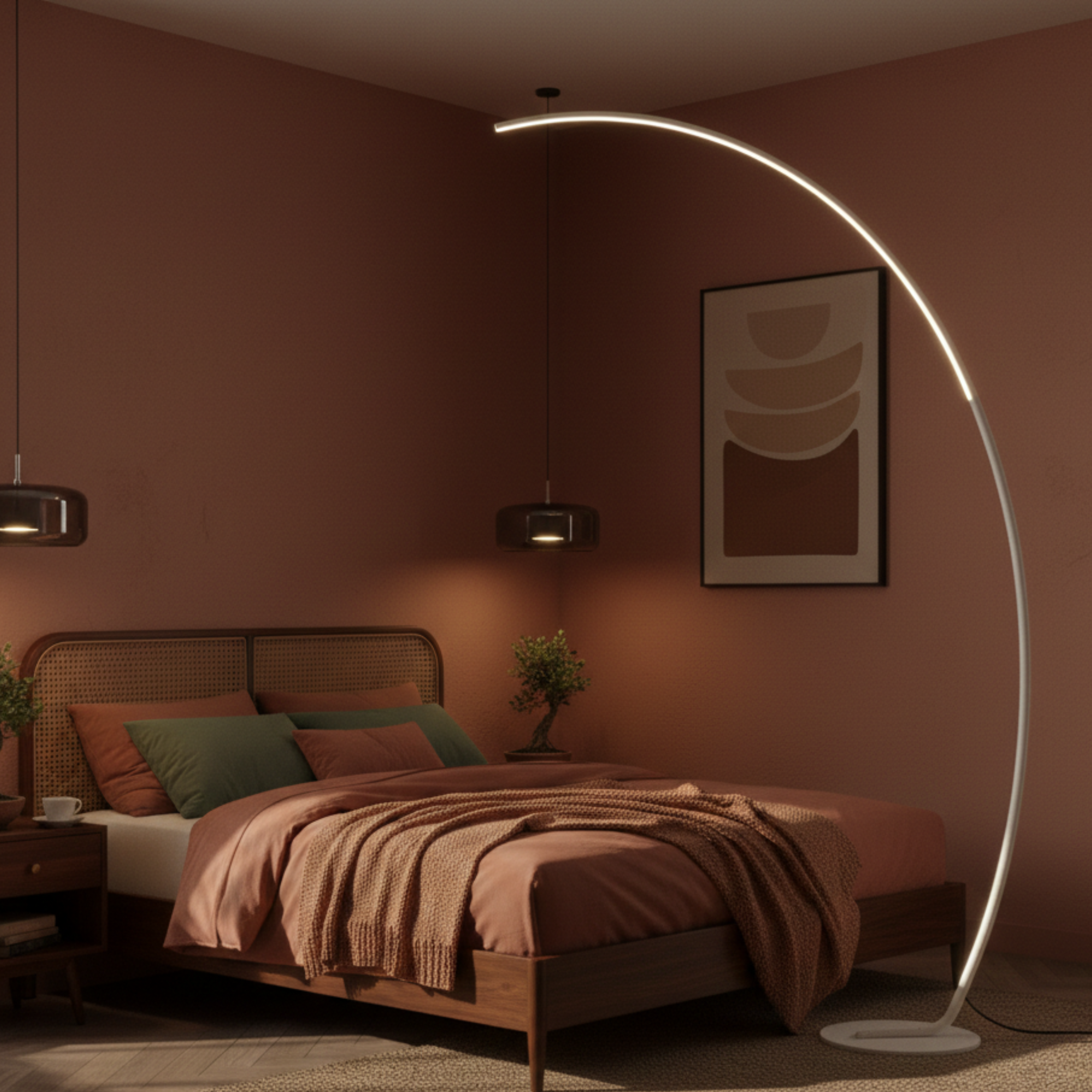 Nowoczesna minimalistyczna kreatywna lampa podłogowa