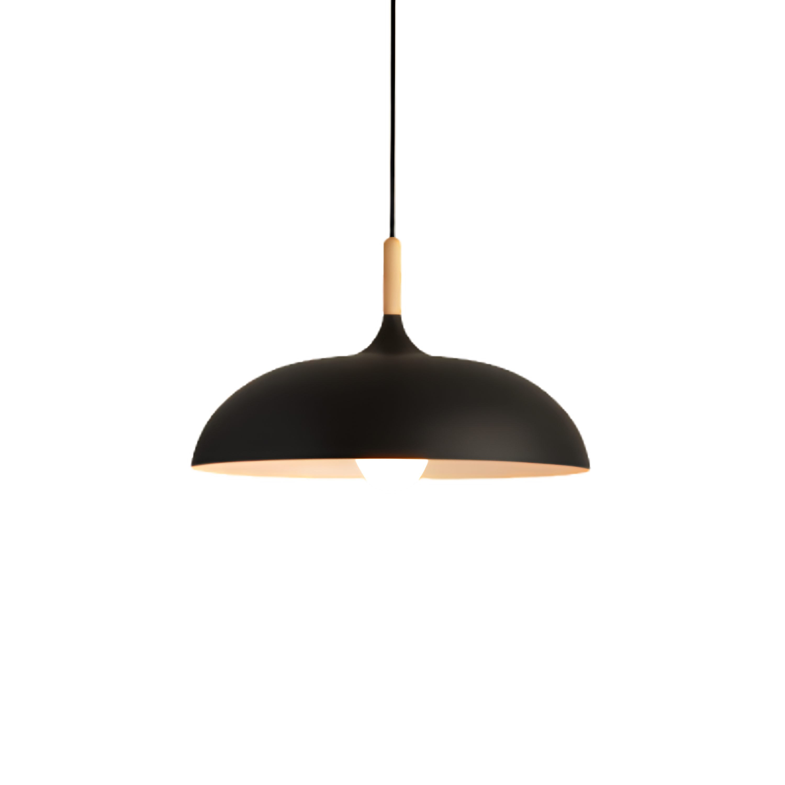 Minimalist Wood Aluminum Pendant Light