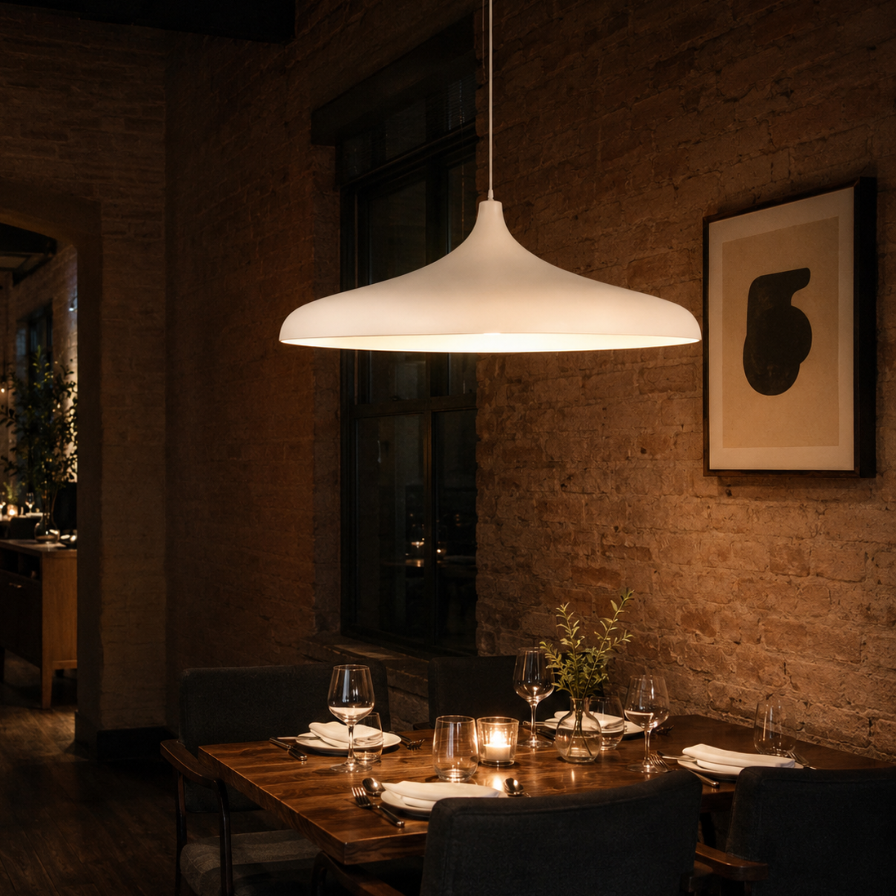 Japanese Wabi-Sabi Paper LED Pendant Light