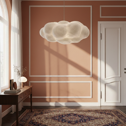 Lampa wisząca w kształcie chmury