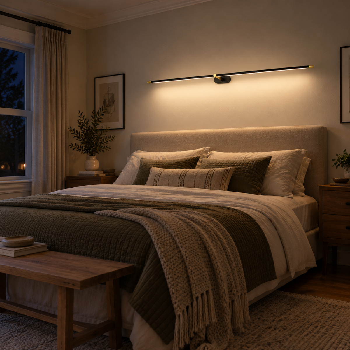 Modern StripBeam Metal Wall Light