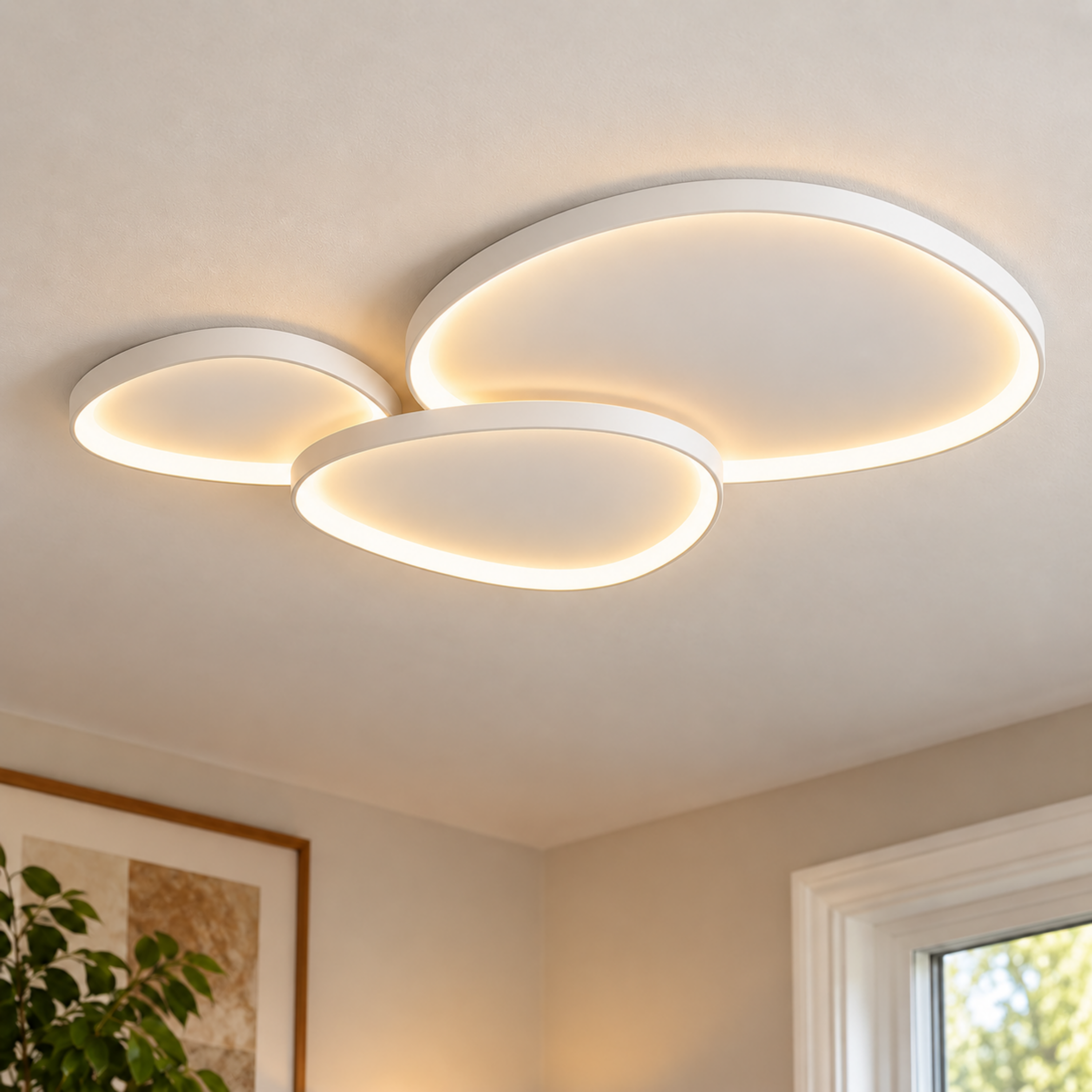 Modern 3-Light Ceiling Light