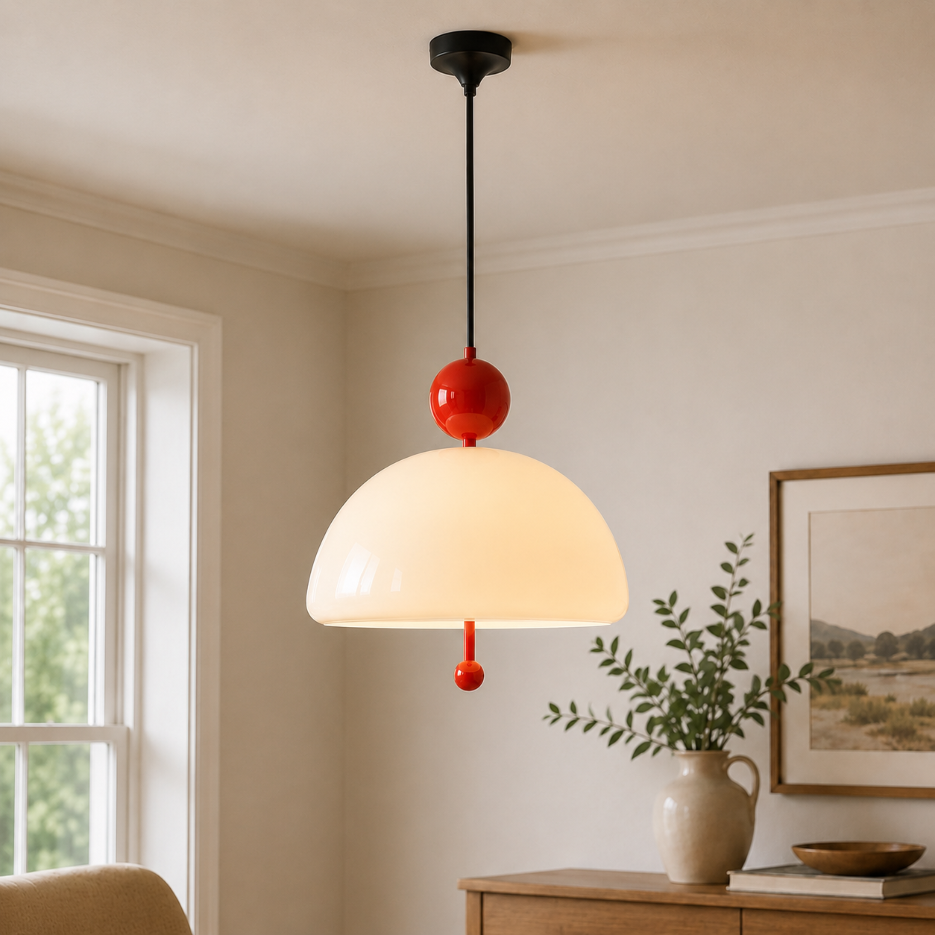 Avant-Garde Bauhaus Glass Pendant Light