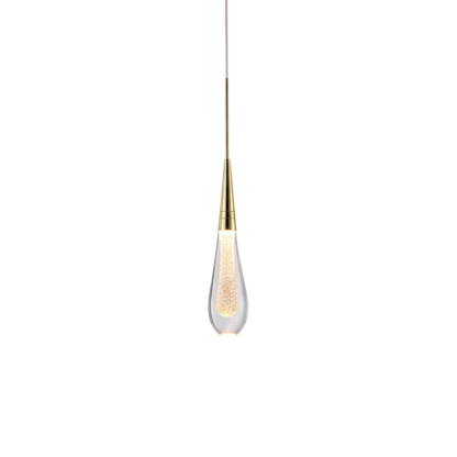 Nowoczesna aluminiowo-szklana wewnętrzna lampa wisząca LED