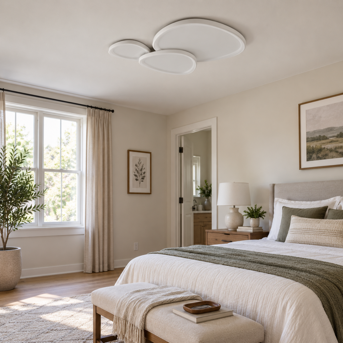 Modern 3-Light Ceiling Light