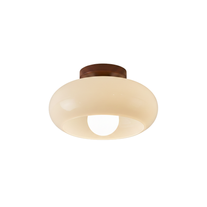 Francuska Bauhaus kremowym sufitowa lampa LED