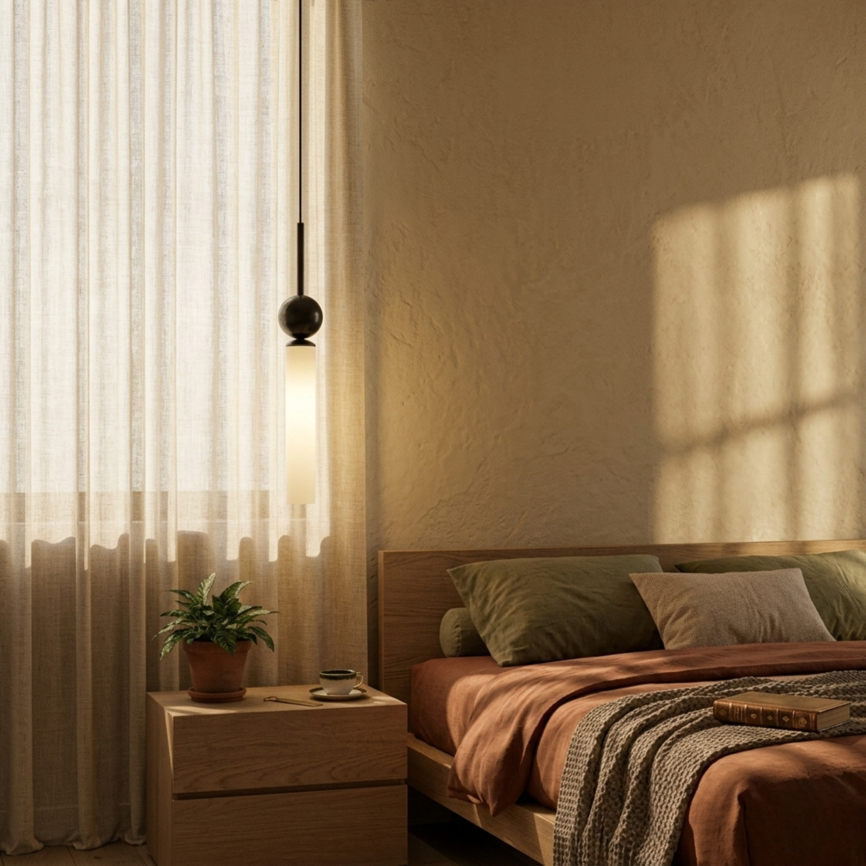 Nowoczesna LED Marmurowa Lampa Wisząca