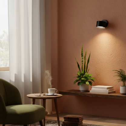 Bezprzewodowa samoprzylepna minimalistyczna lampa ścienna