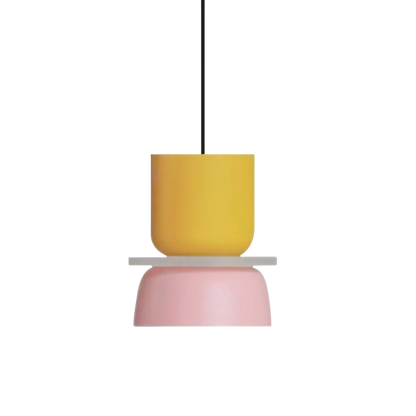 Kolorowa misowata lampa wisząca