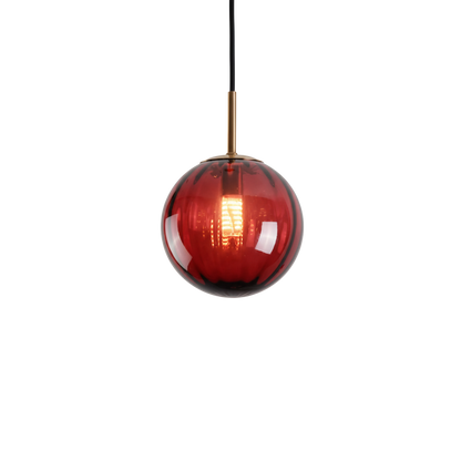 Ciepła szklana lampa wisząca do wnętrz