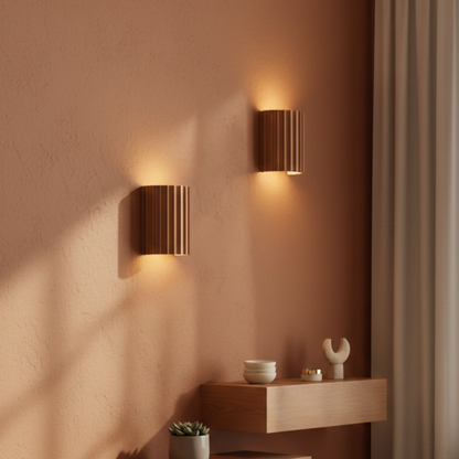 Nowoczesna lampa ścienna z żywicy