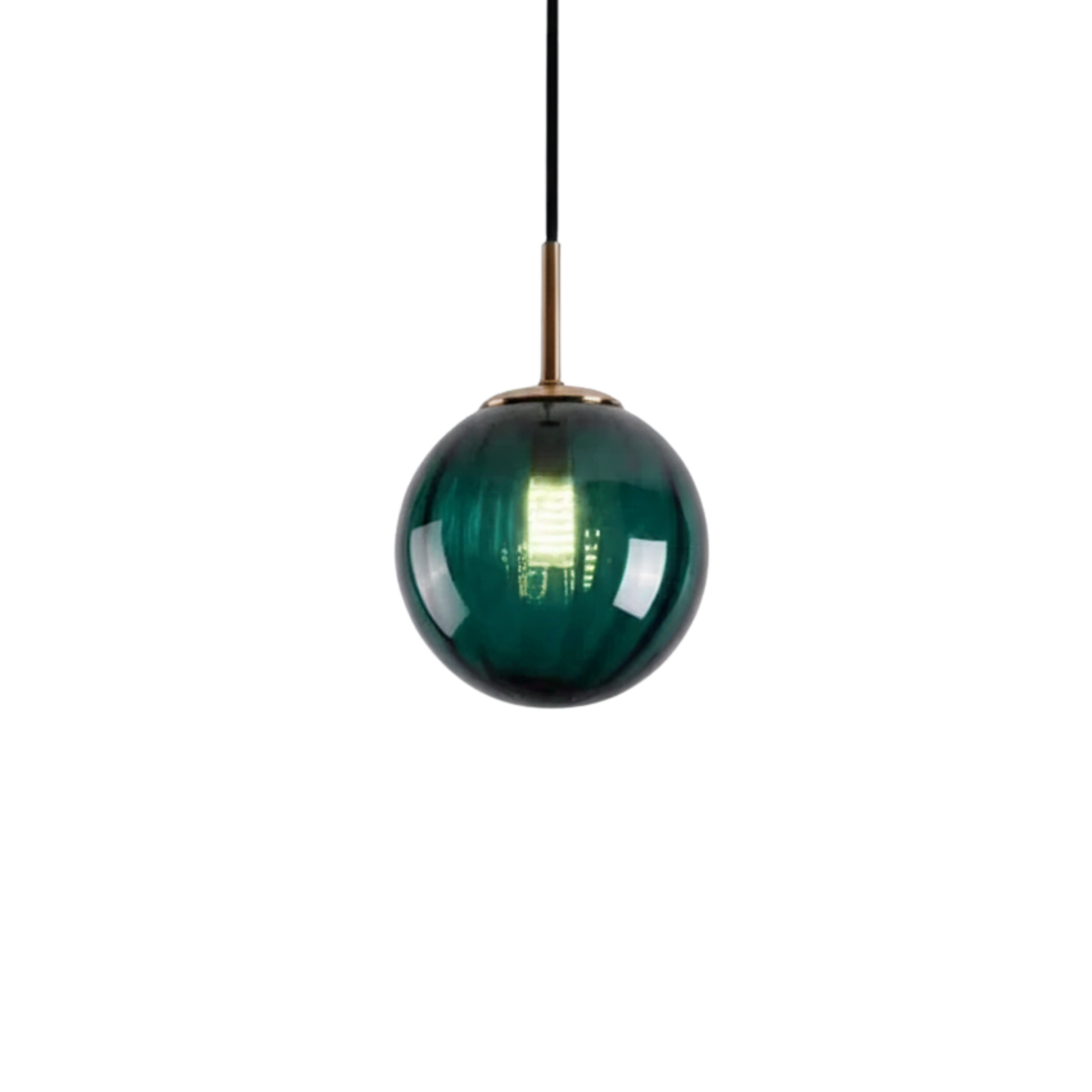 Ciepła szklana lampa wisząca do wnętrz