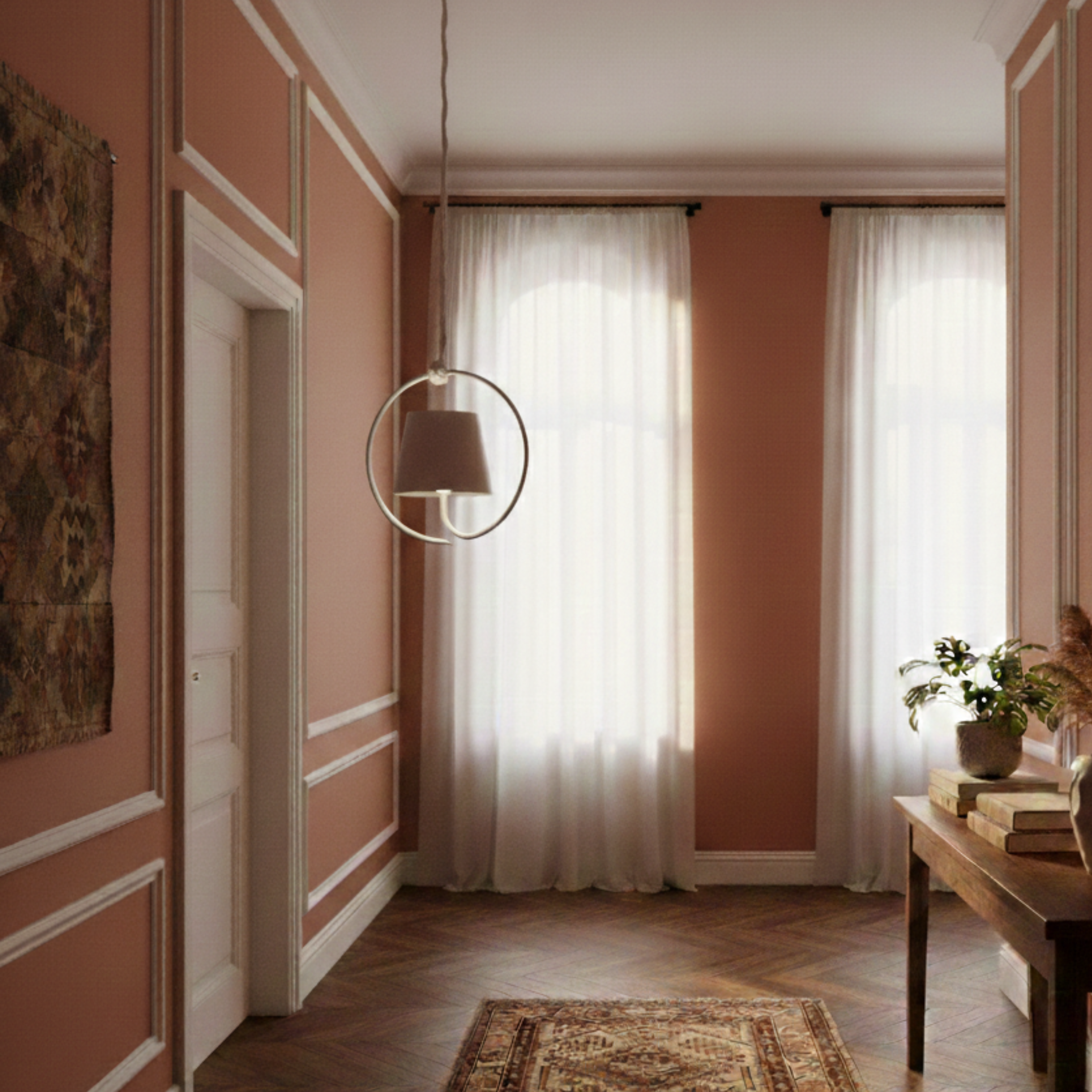 Nowoczesna regulowana lampka wisząca LED
