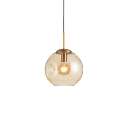 Ciepła szklana lampa wisząca do wnętrz