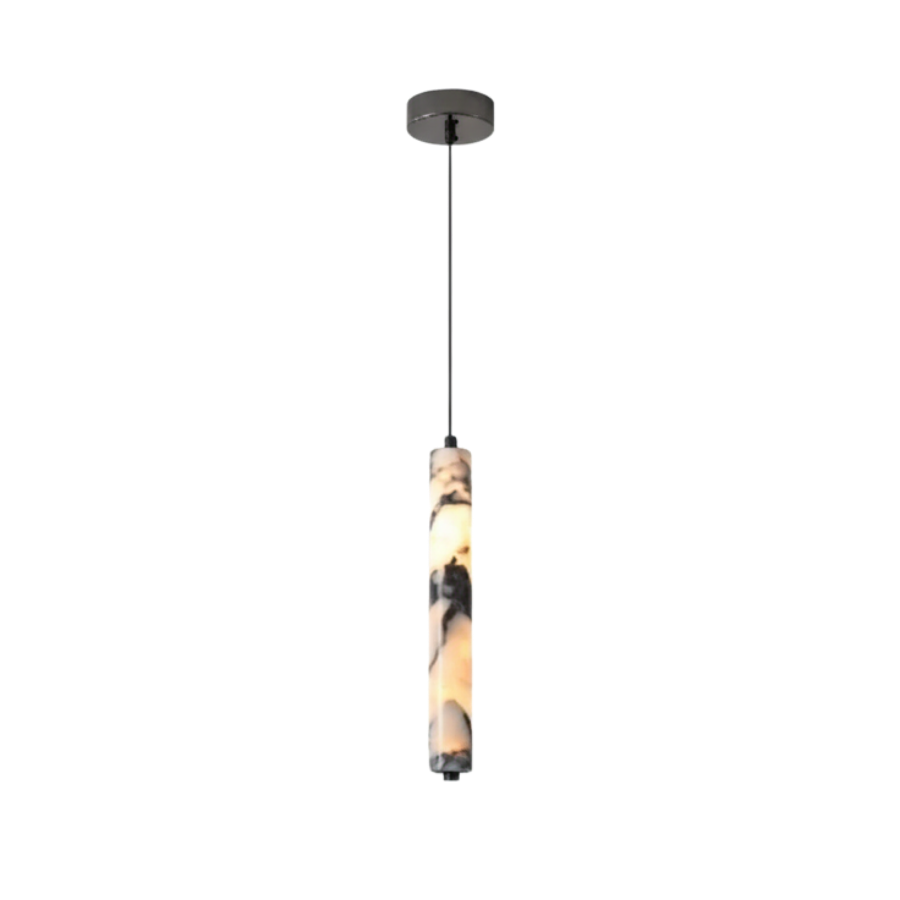 Naturalna kamienna lampa wisząca LED