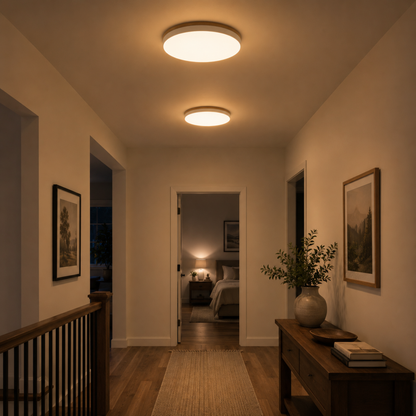 Round Disc Flush Mount Ceiling Light