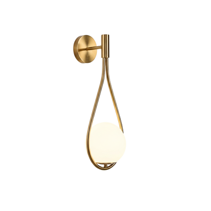 Metalowa lampa ścienna LED do wnętrz bez źródła światła
