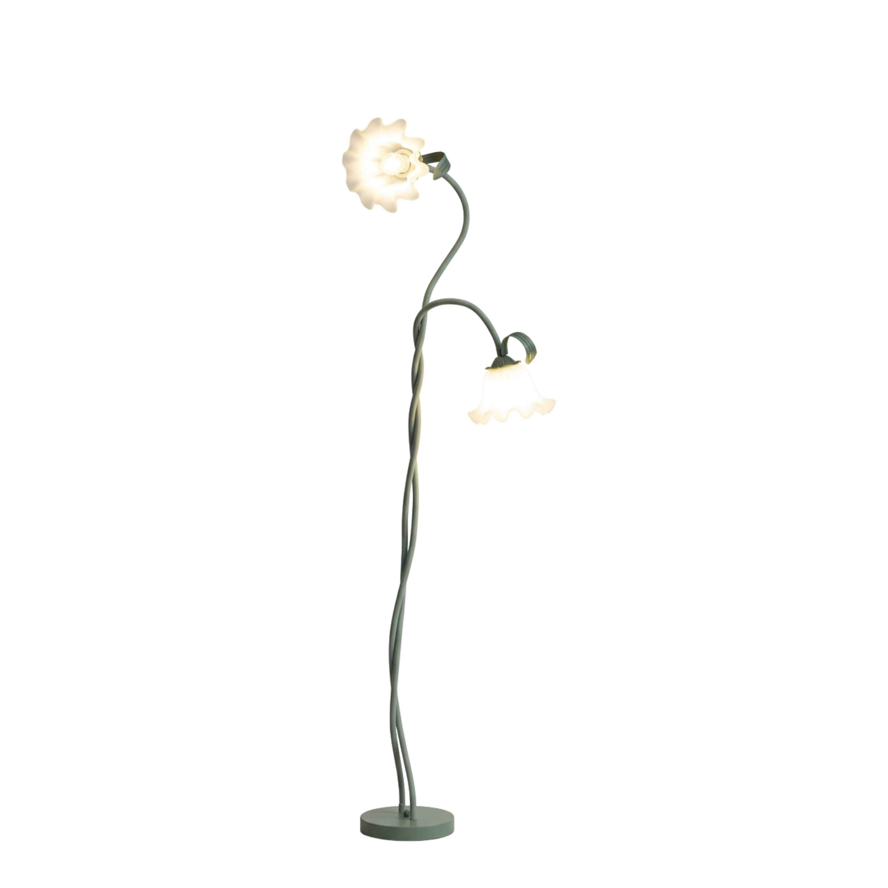 Kwietna lampa podłogowa LED