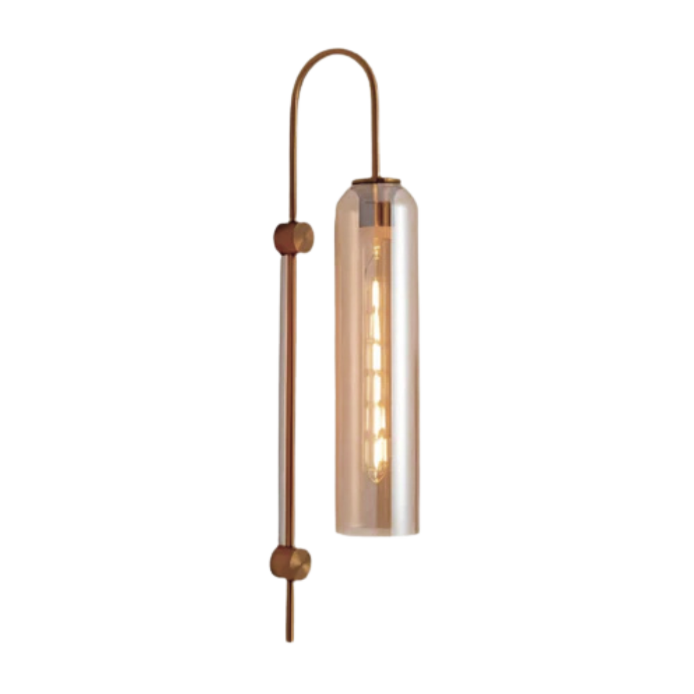 Nowoczesna szklana lampa ścienna