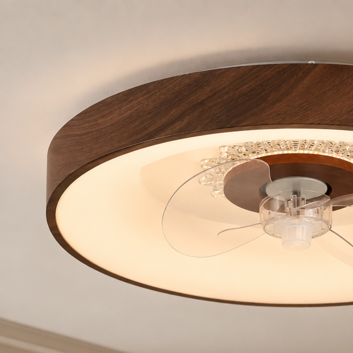 Modern Minimalist LED Ceiling Fan Light