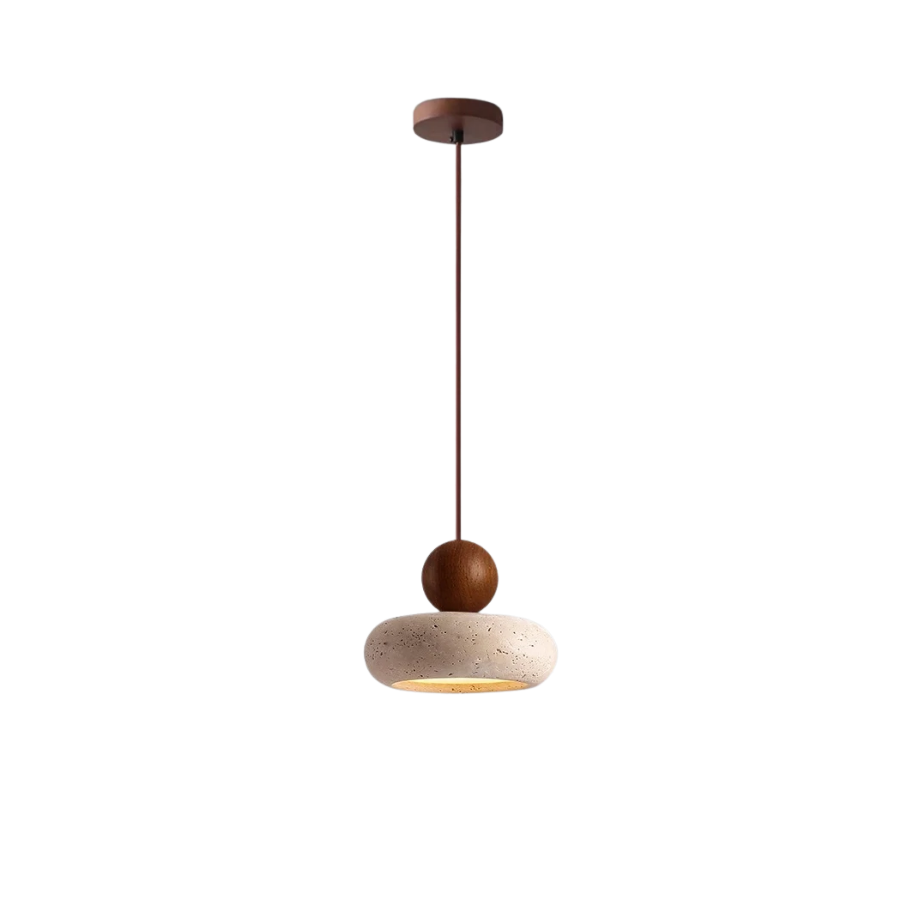 Lampa wisząca vintage z kamienia agatowego