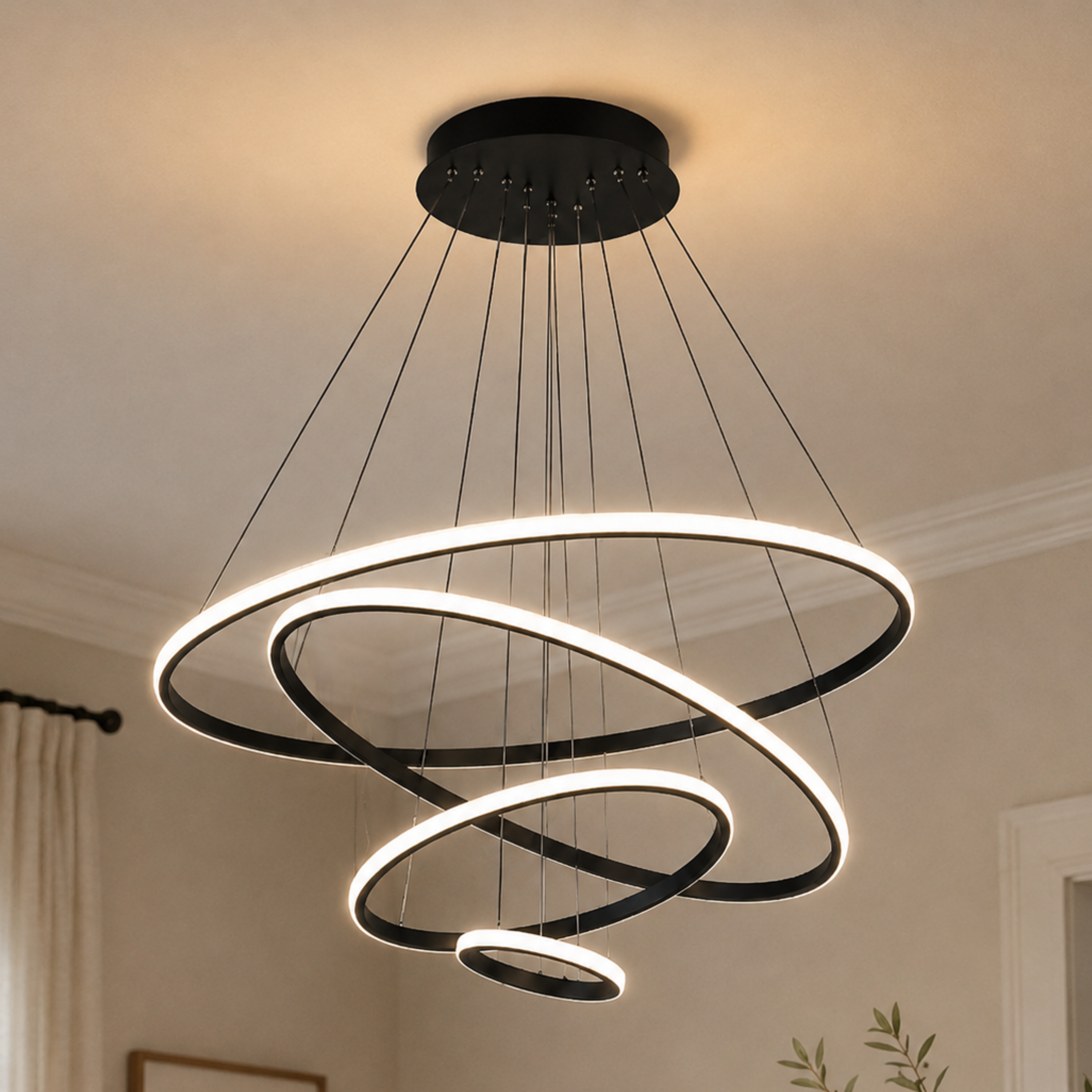 Modern LED Ring Chandelier