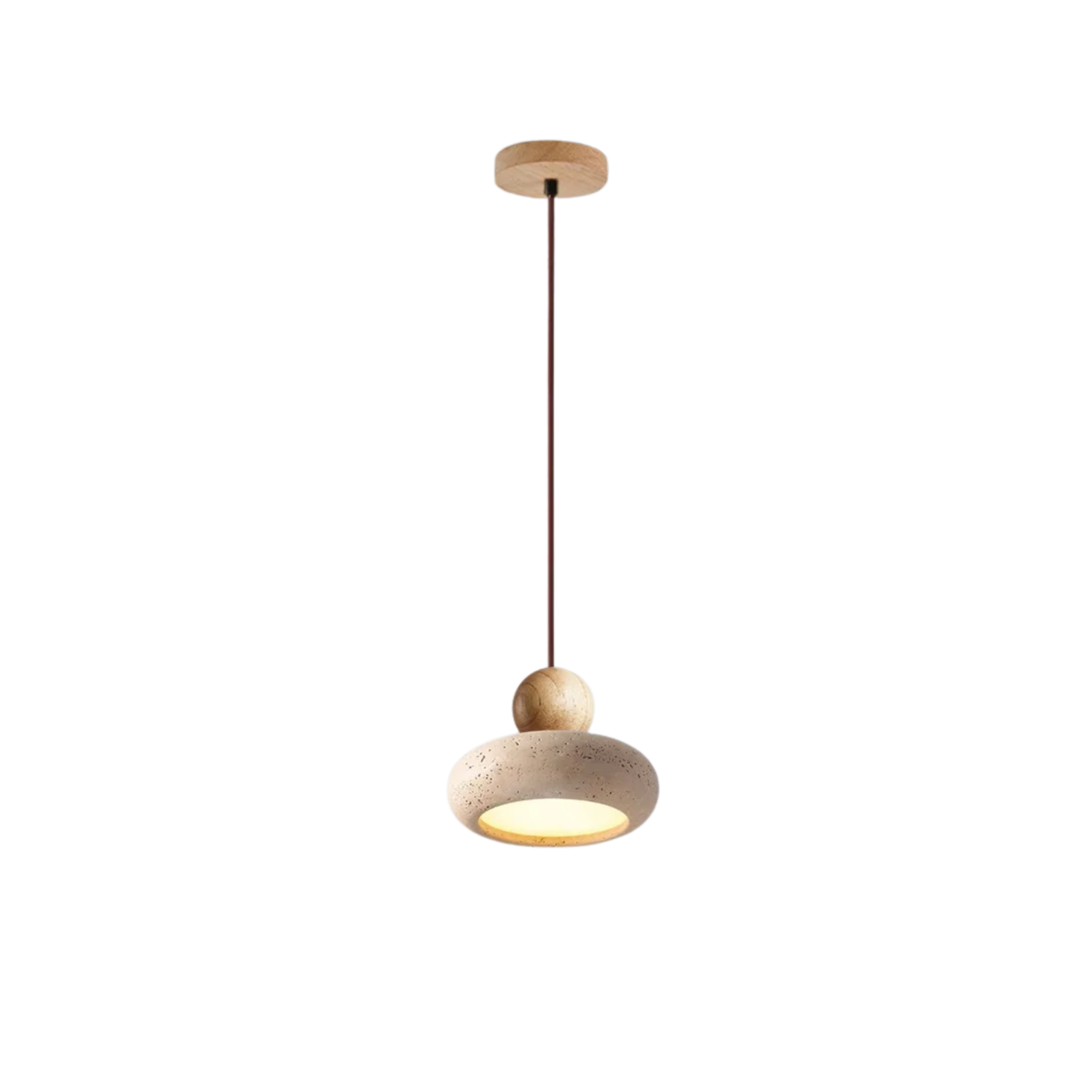 Lampa wisząca vintage z kamienia agatowego