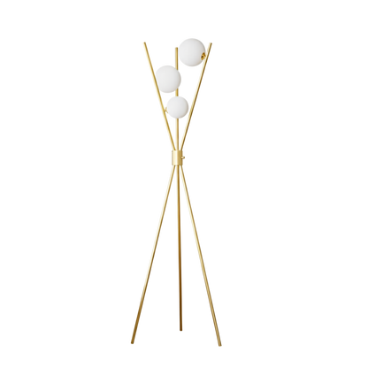 Ściemniana lampa podłogowa w stylu modern mid-century