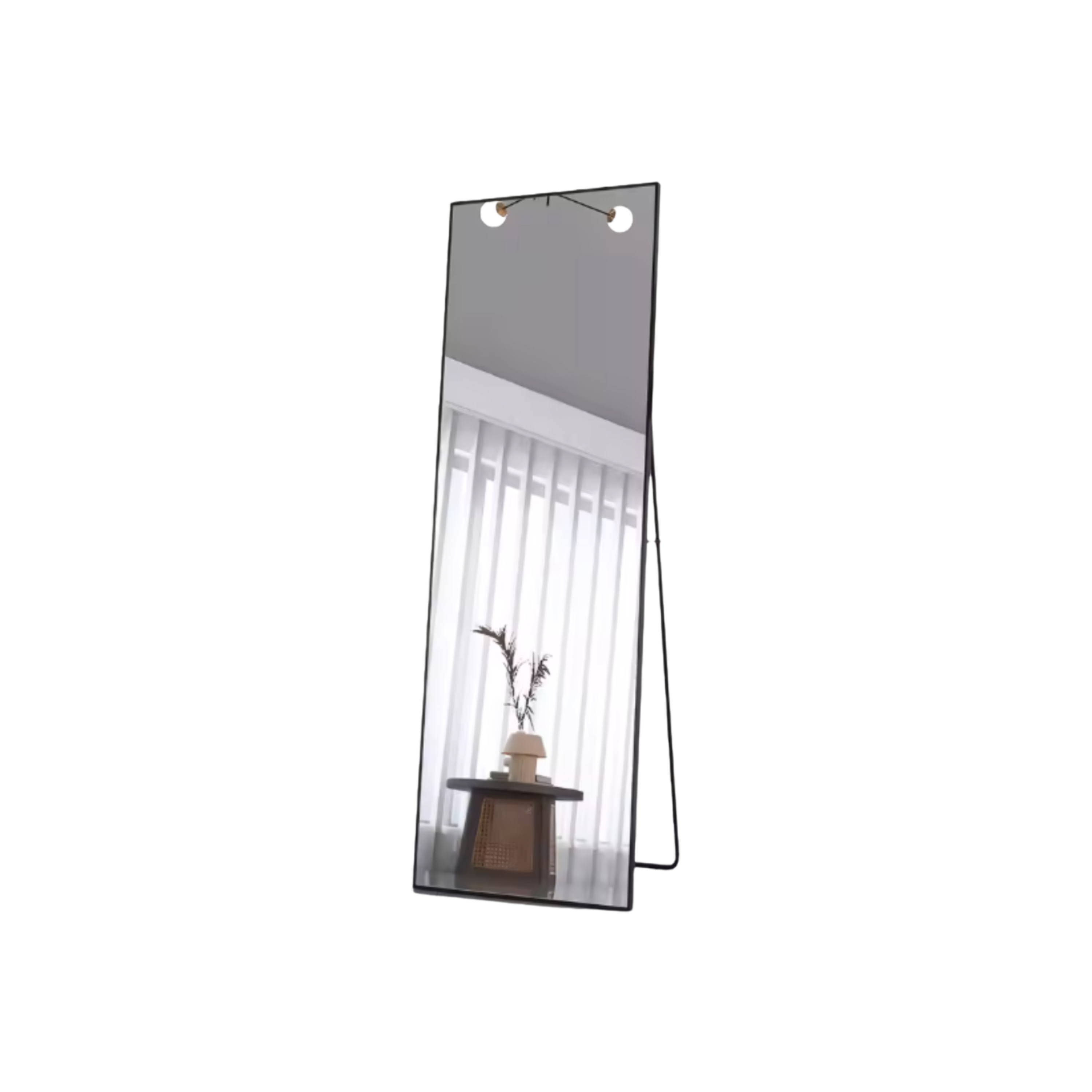 Owalne lustro ścienne z oświetleniem LED