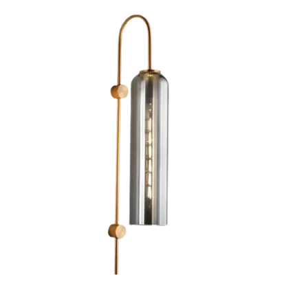 Nowoczesna szklana lampa ścienna
