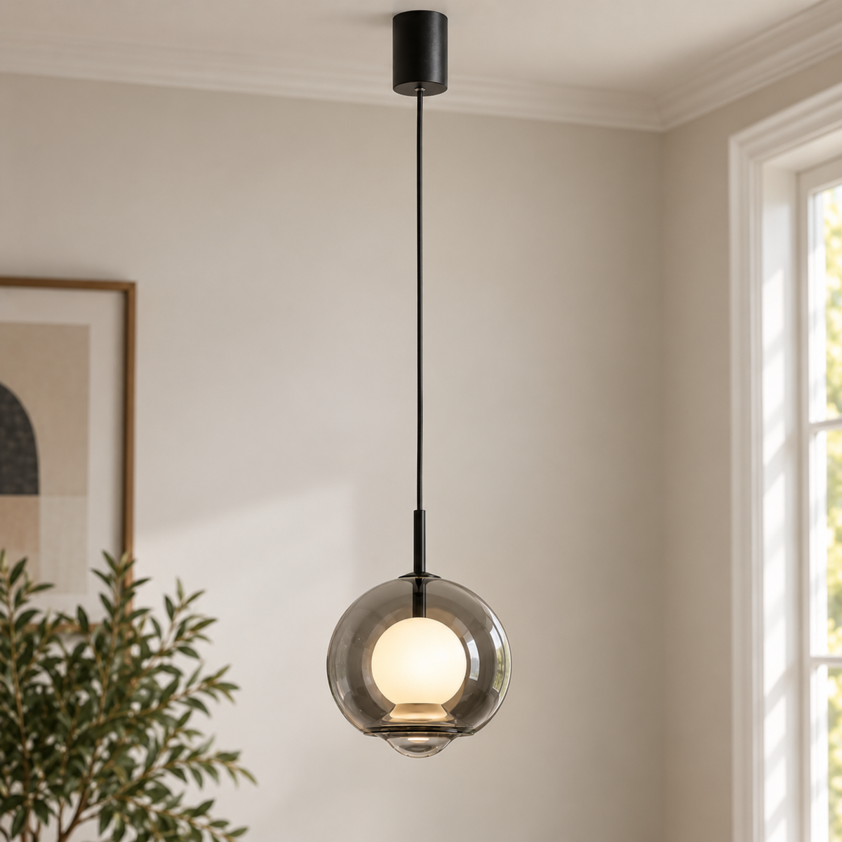 Dimmable Glass Pendant Light