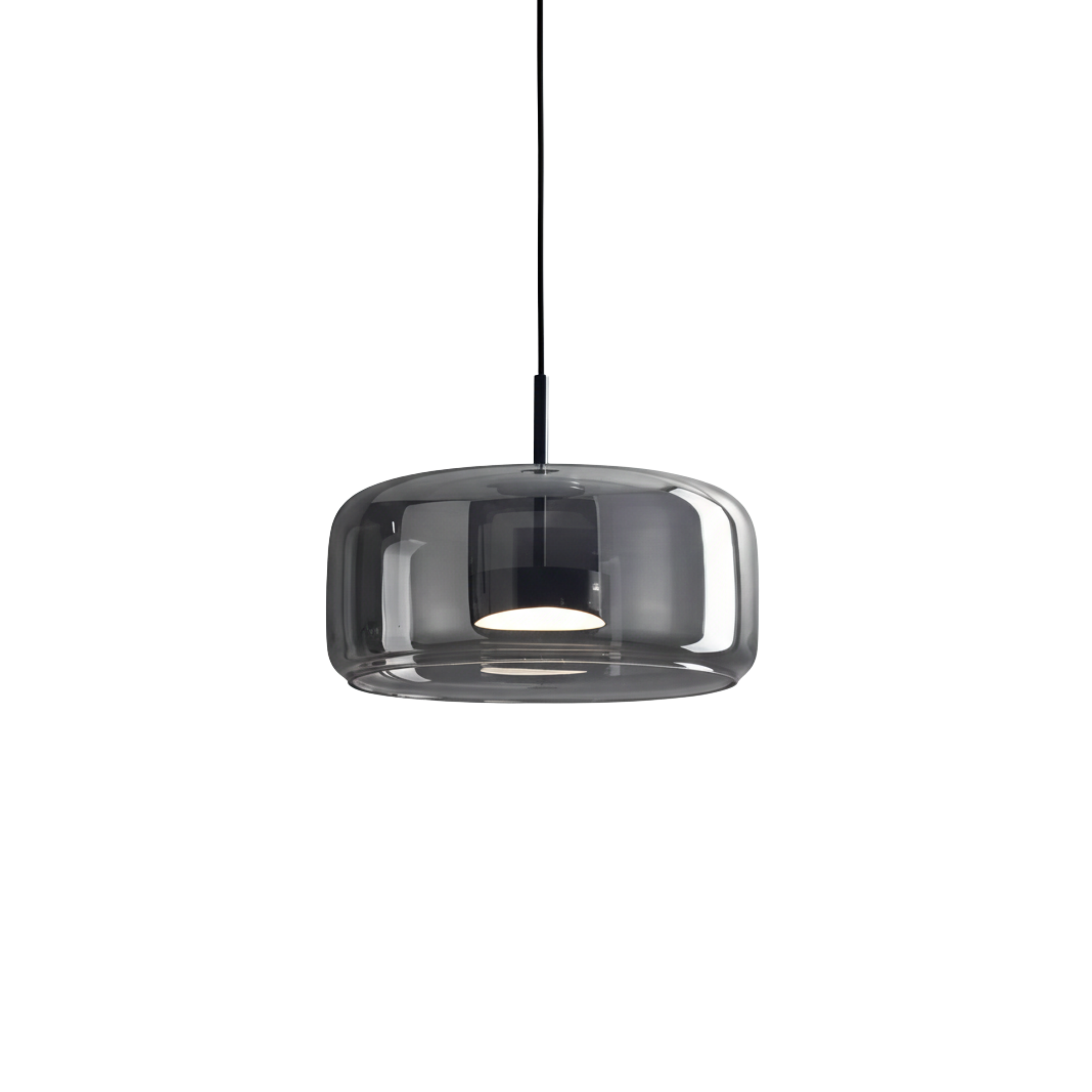 Naturalna ryflowana lampa wisząca LED z kamienia