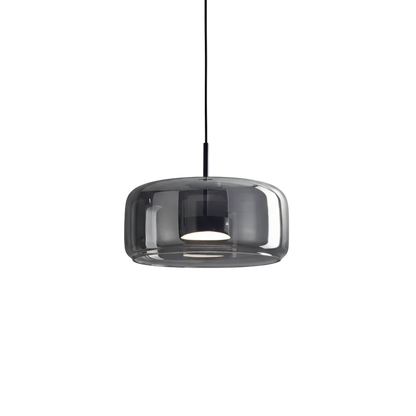 Naturalna ryflowana lampa wisząca LED z kamienia