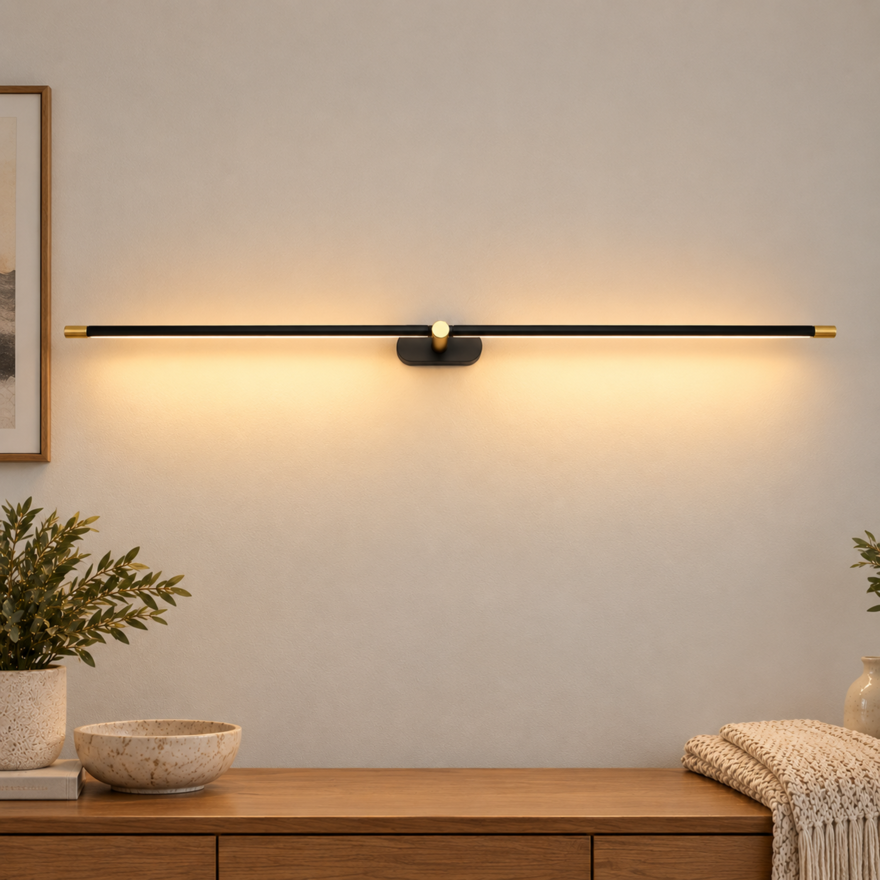 Modern StripBeam Metal Wall Light