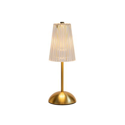 Dotykowa lampa stołowa LED w stylu retro z kryształową strukturą