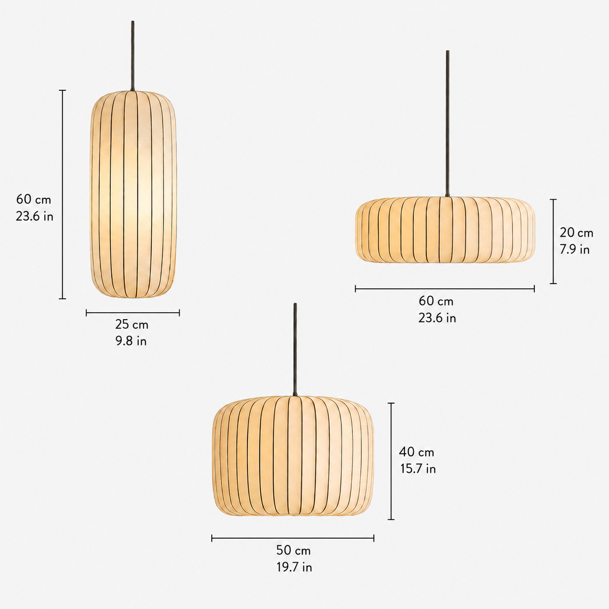 Rendara Silk Pendant Light