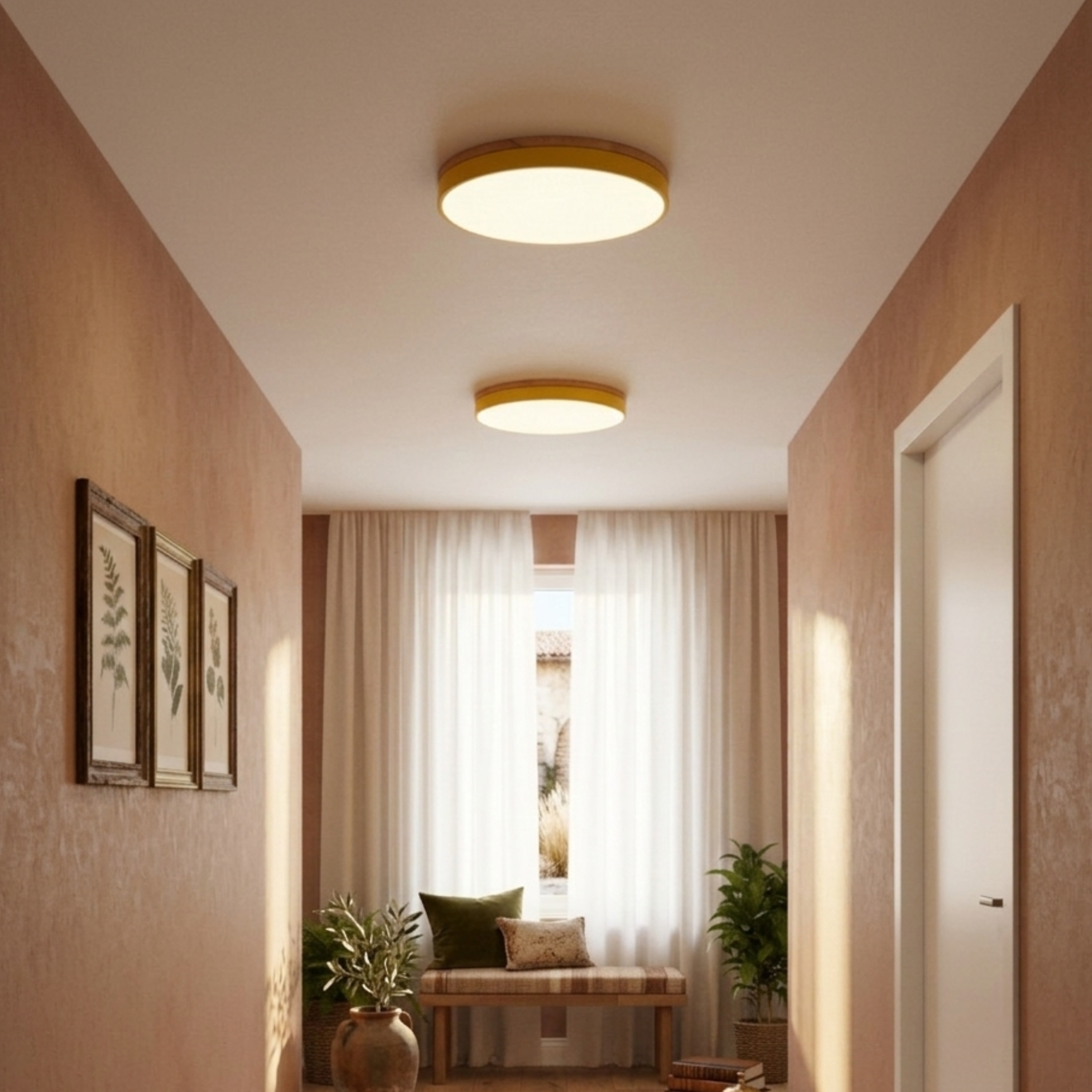 Nowoczesna okrągła lampa sufitowa LED